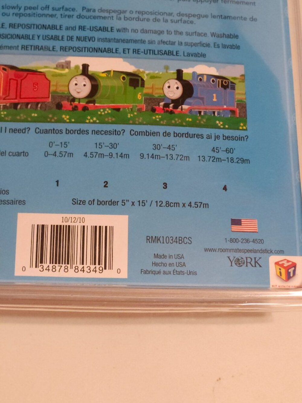 Thomas & Friends Peel And Stick Wall Paper Border 5” X 15 Ft NEW - Picture 4 of 4